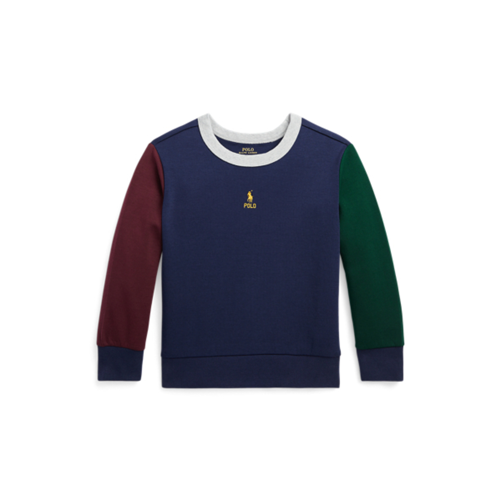 Polo Ralph Lauren Color-Blocked Double-Knit Sweatshirt Colorblock Casual Size 2T